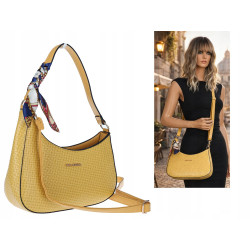 Torebka damska listonoszka kuferek klasyczna na ramię torba CH3360 Żółta