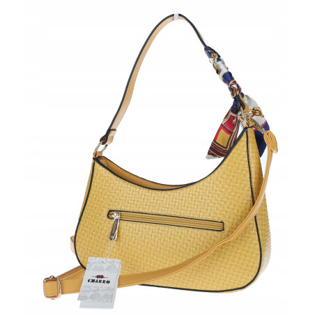 Torebka damska listonoszka kuferek klasyczna na ramię torba CH3360 Żółta