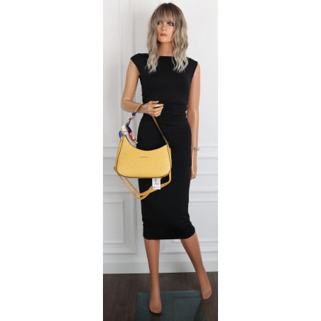 Torebka damska listonoszka kuferek klasyczna na ramię torba CH3360 Żółta