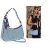 Torebka damska listonoszka kuferek klasyczna na ramię CH3360 Niebieska