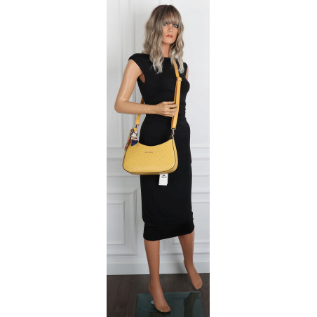 Torebka damska listonoszka kuferek klasyczna na ramię torba CH3360 Żółta