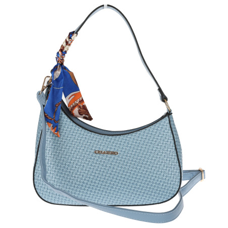 Torebka damska listonoszka kuferek klasyczna na ramię CH3360 Niebieska