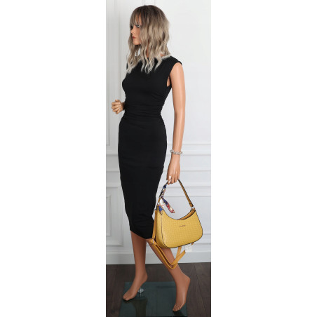 Torebka damska listonoszka kuferek klasyczna na ramię torba CH3360 Żółta