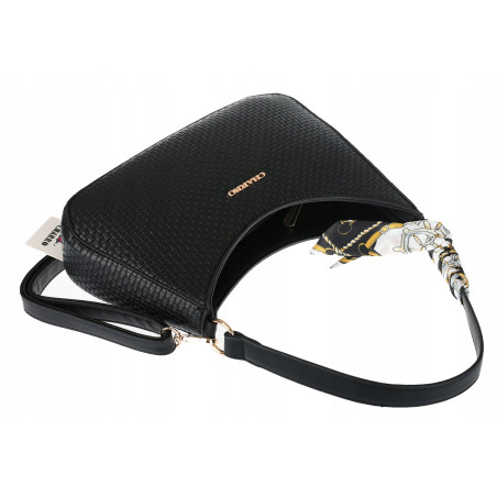 Torebka damska listonoszka kuferek klasyczna na ramię torba CH3360 Czarna