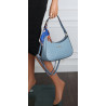 Torebka damska listonoszka kuferek klasyczna na ramię CH3360 Niebieska