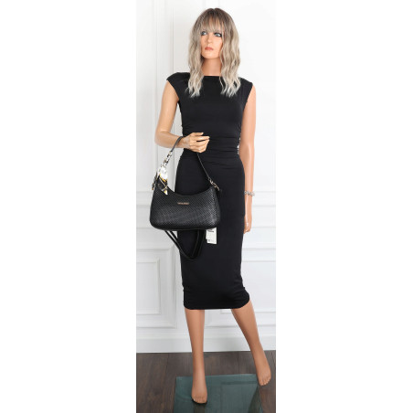 Torebka damska listonoszka kuferek klasyczna na ramię torba CH3360 Czarna