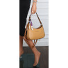 Torebka damska listonoszka kuferek klasyczna na ramię torba CH3360 Brązowa