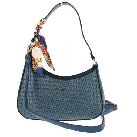 Torebka damska listonoszka kuferek klasyczna na ramię CH3360 Granatowa