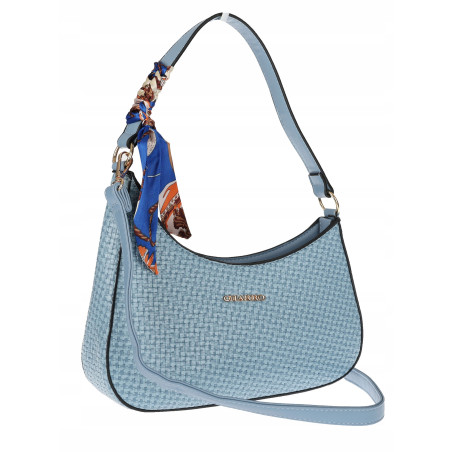 Torebka damska listonoszka kuferek klasyczna na ramię CH3360 Niebieska