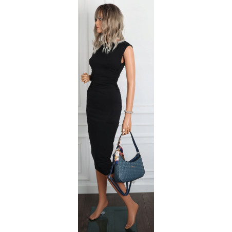 Torebka damska listonoszka kuferek klasyczna na ramię CH3360 Granatowa