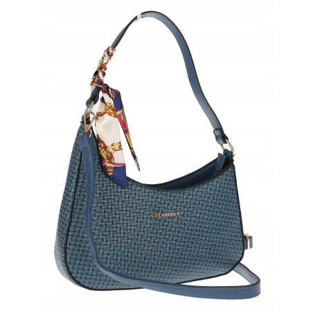 Torebka damska listonoszka kuferek klasyczna na ramię CH3360 Granatowa