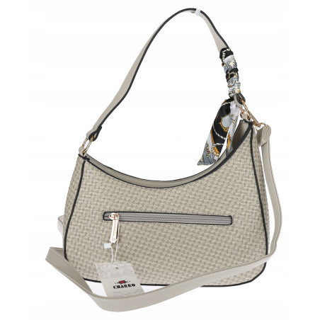 Torebka damska listonoszka kuferek klasyczna na ramię torba CH3360 Szara