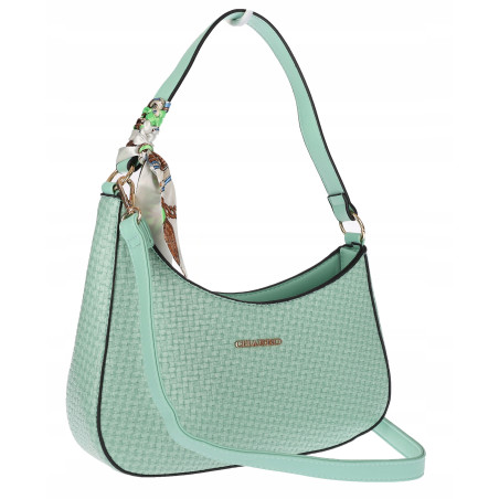 Torebka damska listonoszka kuferek klasyczna na ramię torba CH3360 Zielona