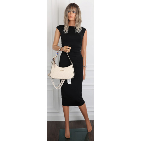 Torebka damska listonoszka kuferek klasyczna na ramię torba CH3360 Beżowa