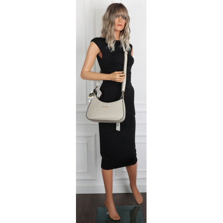 Torebka damska listonoszka kuferek klasyczna na ramię torba CH3360 Szara