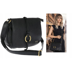 Torebka damska listonoszka pojemna na ramię klasyczna torba CC80733 Czarna