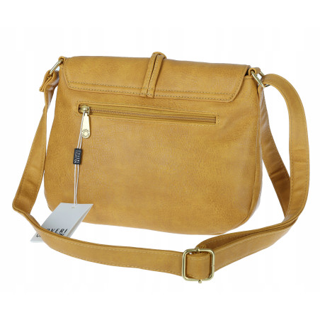 Torebka damska listonoszka pojemna na ramię klasyczna torba CC80733 Żółta