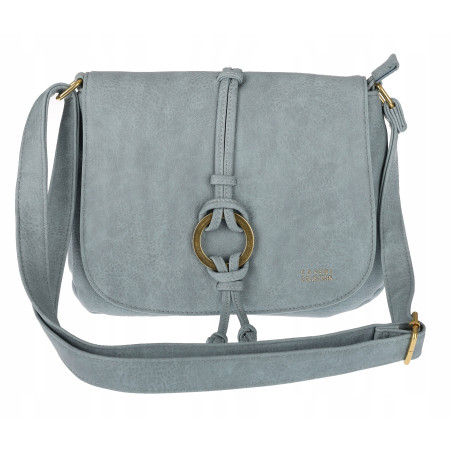 Torebka damska listonoszka pojemna na ramię modna torba CC80733 Niebieska