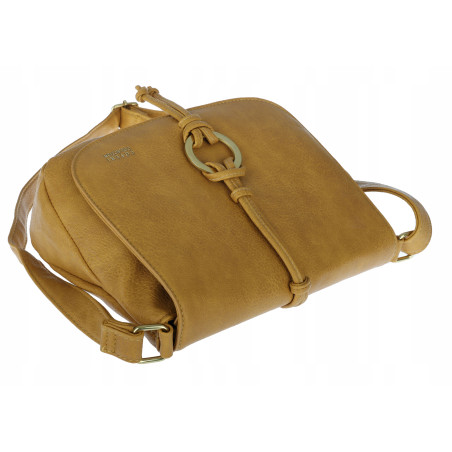 Torebka damska listonoszka pojemna na ramię klasyczna torba CC80733 Żółta