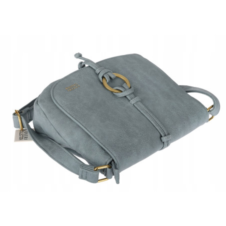 Torebka damska listonoszka pojemna na ramię modna torba CC80733 Niebieska