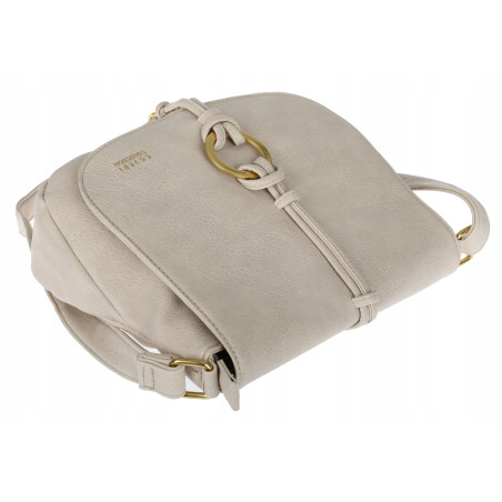 Torebka damska listonoszka pojemna na ramię klasyczna torba CC80733 Beżowa