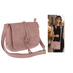 Torebka damska listonoszka pojemna na ramię klasyczna torba CC80733 Różowa