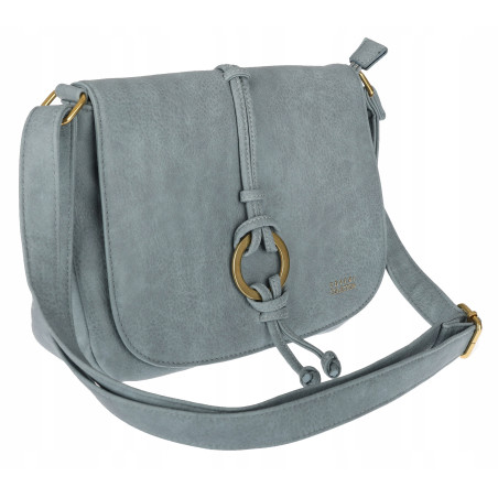 Torebka damska listonoszka pojemna na ramię modna torba CC80733 Niebieska