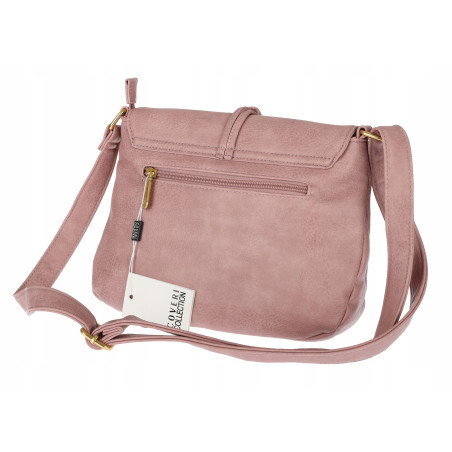 Torebka damska listonoszka pojemna na ramię klasyczna torba CC80733 Różowa