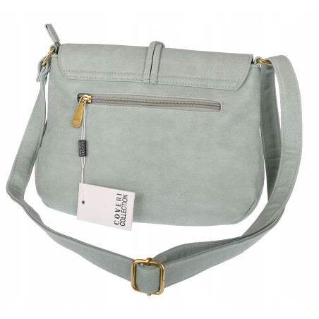 Torebka damska listonoszka pojemna na ramię klasyczna torba CC80733 Zielona