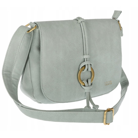 Torebka damska listonoszka pojemna na ramię klasyczna torba CC80733 Zielona