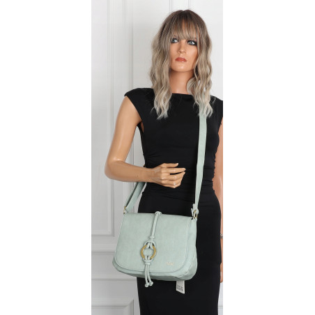 Torebka damska listonoszka pojemna na ramię klasyczna torba CC80733 Zielona
