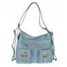 Torebka Damska Shopper Plecak Miejska 2w1 Worek na Ramię EC3165 Niebieska