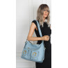 Torebka Damska Shopper Plecak Miejska 2w1 Worek na Ramię EC3165 Niebieska