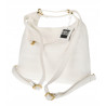 Torebka Damska Shopper Plecak Miejska 2w1 Worek na Ramię EC3165 Biała