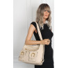 Torebka Damska Shopper Plecak Miejska 2w1 Worek na Ramię EC3165 Beżowa