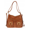 Torebka Damska Shopper Plecak Miejska 2w1 Worek na Ramię EC3165 Brązowa