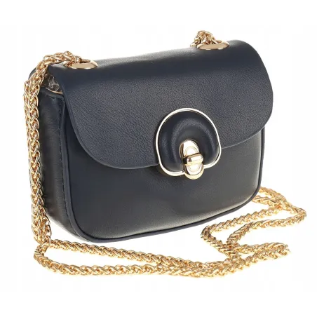 ERICK STYLE Torebka damska granatowa listonoszka kuferek H0968 D. Blue