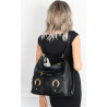 Torebka Damska Shopper Plecak Miejska 2w1 Worek na Ramię EC3165 Czarna