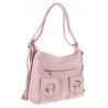 Torebka Damska Shopper Plecak Miejska 2w1 Worek na Ramię EC3165 Różowa