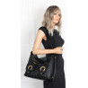 Torebka Damska Shopper Plecak Miejska 2w1 Worek na Ramię EC3165 Czarna