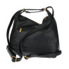 Torebka Damska Shopper Plecak Miejska 2w1 Worek na Ramię EC3165 Czarna