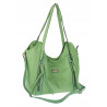Torebka Damska Worek Shopper Torba na Ramię duża pajemna CH2163 Zielona