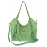 Torebka Damska Worek Shopper Torba na Ramię duża pajemna CH2163 Zielona