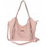 Torebka Damska Worek Shopper Torba na Ramię duża pajemna CH2163 Różowa