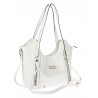 Torebka Damska Worek Shopper Modna Torba na Ramię duża pajemna CH2163 Biała