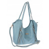 Torebka Damska Worek Shopper Torba na Ramię duża pajemna CH2163 Niebieska