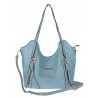 Torebka Damska Worek Shopper Torba na Ramię duża pajemna CH2163 Niebieska