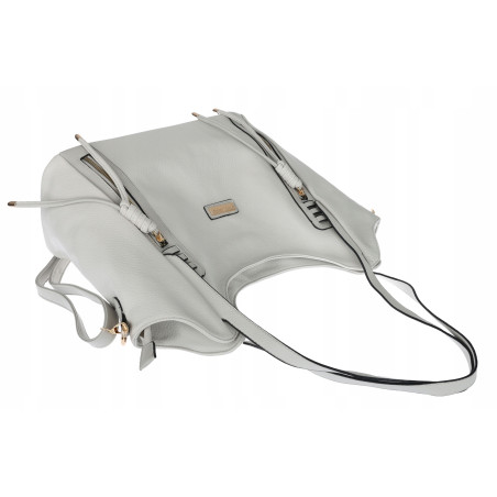 Torebka Damska Worek Shopper Torba na Ramię duża pajemna CH2163 Szara