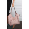 Torebka Damska Worek Shopper Torba na Ramię duża pajemna CH2163 Różowa