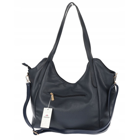 Torebka Damska Worek Shopper Torba na Ramię duża pajemna CH2163 Granatowa